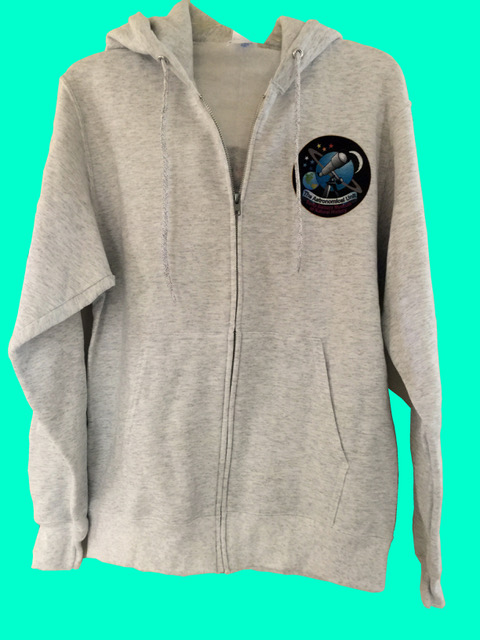 zipper sweat shirt w hood